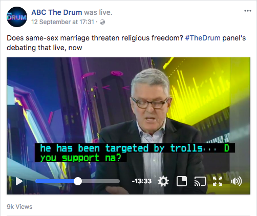 ABC The Drum David Marr Trolls (Sep 12 2017)
